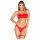 Obsessive Kissmas - lingerie set (red) - L/XL