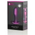 b-vibe Snug Plug 1 - pink analplug med vægt (55g)