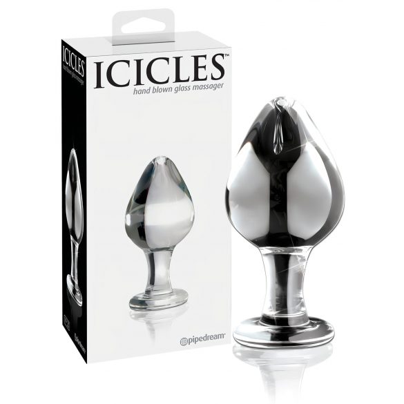 Icicles No. 25 - keglek kubben, glas analpløk (gennemsigtig)