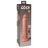 King Cock Elite 9 - Sugekop Vibrator 23cm - Naturlig