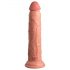 King Cock Elite 9 - Sugekop Vibrator 23cm - Naturlig