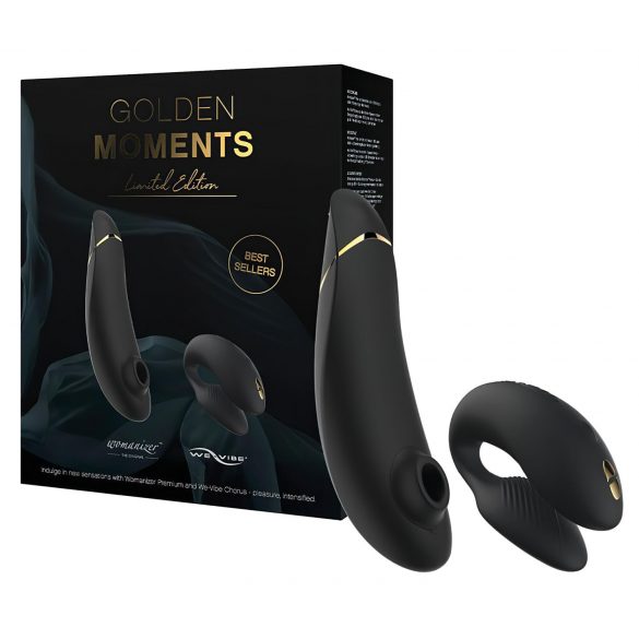 Womanizer Golden Moments 2 - Klitorisstimulator og parvibrator (sort)