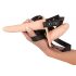 You2Toys - Strap-On - Dobbelt Dildo med Vibrator (Naturfarvet)