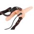 You2Toys - Strap-On - Dobbelt Dildo med Vibrator (Naturfarvet)