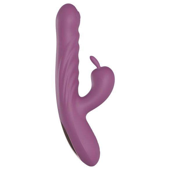 Sjov Mig Rabbit Bunny - genopladelig klitorisvibrator med skubbefunktion (lilla)