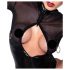 Noir - glansfuld gennemsigtig body (sort) - XL