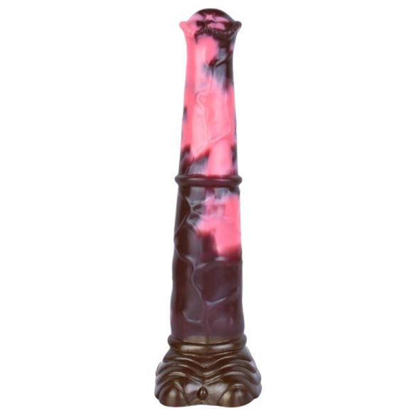 Bad Horse - silikon dildo 24cm (brun-pink)