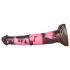 Bad Horse - silikon dildo 24cm (brun-pink)