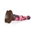 Bad Horse - silikon dildo 24cm (brun-pink)