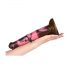 Bad Horse - silikon dildo 24cm (brun-pink)