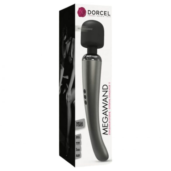 Dorcel Megawand - Genopladelig massagestav (sølvgrå)