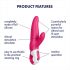 Satisfyer Mr. Rabbit - vandtæt klitorisvibrator med arm (pink)