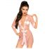 Penthouse Midnight Mirage - Satin kimono og g-streng (pink)