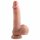 Dual Density naturtro dildo med sugefod - 18 cm