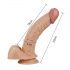 Lovetoy Real Extreme - G-punkt dildo - 21cm (naturlig)