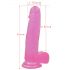 Lovetoy Jelly Stud - livagtig dildo 20 cm (pink)