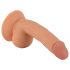 Mr. Rude - naturtro dildo med sugekop og kugler, 18cm