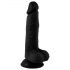 Mr. Rude - Realistisk dildo med sugekop, 19 cm (sort)