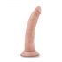 Dr. Skin 7 - sugekop dildo - naturlig (17,5 cm)