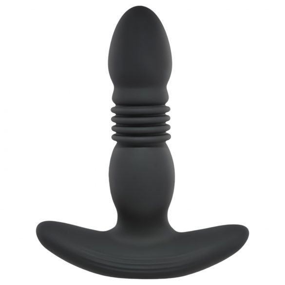 Playboy - genopladelig, støtende anal vibrator (sort)