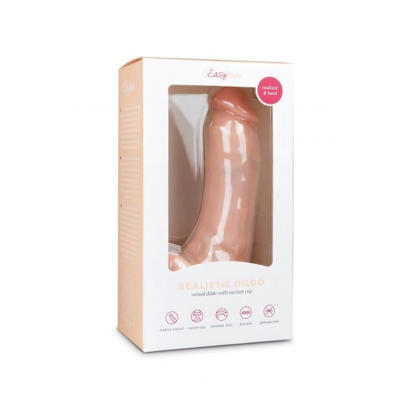 Easytoys - suttende dildo med kugler (20cm) - natur