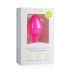 Easytoys Diamond analplug m. hvid sten - pink (mellem)