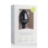 Easytoys Diamond - anal plug (medium) med hvide sten - sort