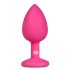 Easytoys Diamond Small - analplug (pink-hvid)