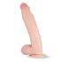 Realistisk Dwane dildo med kugler - 31cm (naturlig)