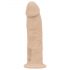 Realistisk fantasy-vibrator, 19 cm, naturfarvet.