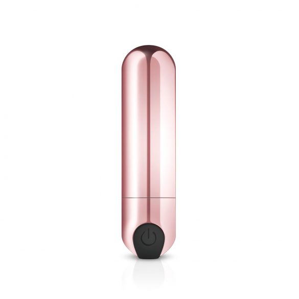 Rosy Gold Kugle - genopladelig mini-vibrator (rose guld)