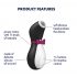 Satisfyer Penguin - vandtæt klitorisvibrator (sort/hvid)